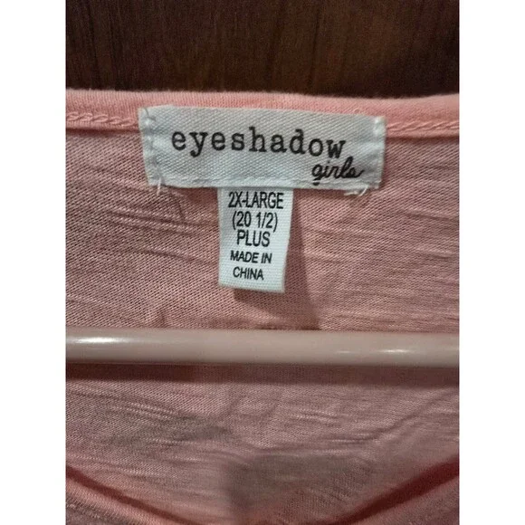 NWT Eyeshadow Girl Top Blush Pink Sz 2X - Picture 3 of 5
